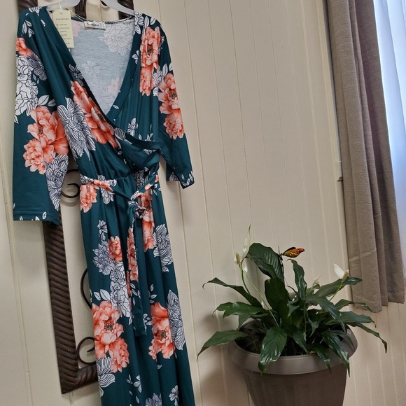 3/4 length sleeves Maxi with pockets - Picture 2 of 2